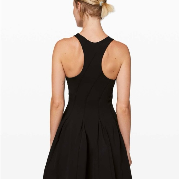 lululemon athletica Court Crush Black Dress Built in Bra - Picture 1 of 8